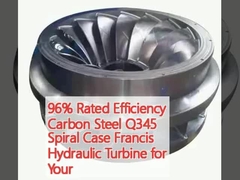 96% di efficienza nominale Acciaio al carbonio Q345 Cassa a spirale Francis Turbina idraulica per il vostro