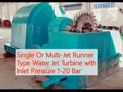 Turbina a getto d'acqua a corrente singola o a getto multiplo con pressione di ingresso da 1 a 20 bar
