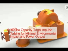 Turbina a impulso a turbo di 1000 kW di capacità per un impatto ambientale e una potenza minime