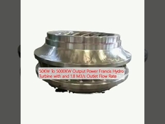 Potenza di uscita da 50 kW a 5000 kW Francis Hydro Turbine con e 1,8 M3/s Outlet Flow Rate