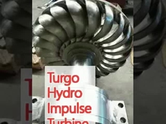 Turbina ad impulso idroelettrico Turgo con impatto ambientale minimo e velocità di funzionamento 1000 Rpm 3000 Rpm