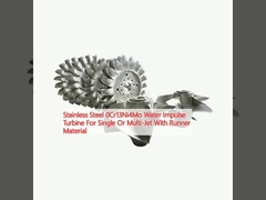 Turbina ad impulso idrico in acciaio inossidabile 0Cr13Ni4Mo per getti singoli o multipli con materiale di corsa