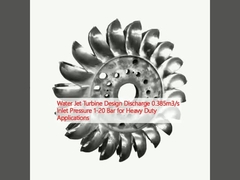 Discarica di progettazione della turbina a getto d'acqua 0.385m3/s Pressione di ingresso 1-20 bar per applicazioni pesanti