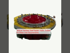 Turbina idroturbina Kaplan in acciaio inossidabile verticale per i requisiti di ingresso dell'acqua