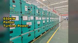 Potenza mini HPP con turbina Pelton da 650 kW