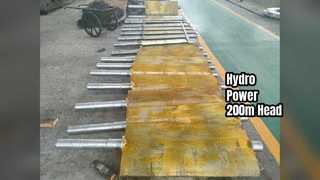 Potenza idroturbina con prevalenza di 200 m