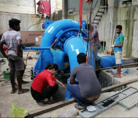 100kW peso di acciaio inossidabile Francis Hydro Generator With 2-20t