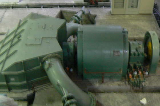 Turgo Turbine a impulso idrico per un flusso d'acqua di 0,85 M3/s e un impatto ambientale minimo