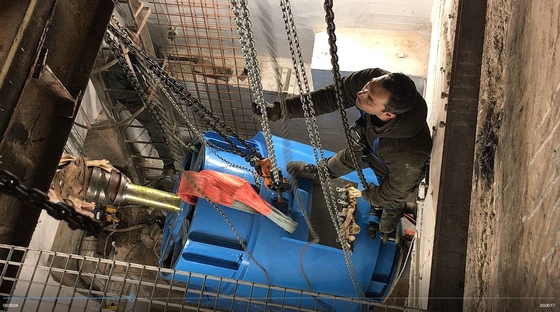 350 KW Capacità di turbina idrica Disposizione verticale dell'albero
