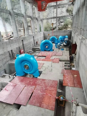Turbina Francis a frequenza di 50 Hz con cassa a spirale in acciaio al carbonio Q345