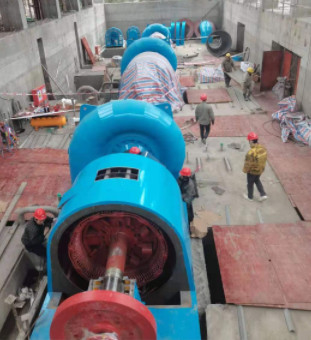 20-200m Testa Cassa a spirale in acciaio al carbonio Turbina idro con tipo di turbina Francis orizzontale