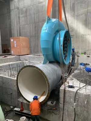 2 M3/s Flusso di ingresso Francis Turbina idroelettrica con cassa a spirale in acciaio al carbonio Q345