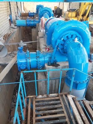 20-200m Testa Cassa a spirale in acciaio al carbonio Turbina idro con tipo di turbina Francis orizzontale