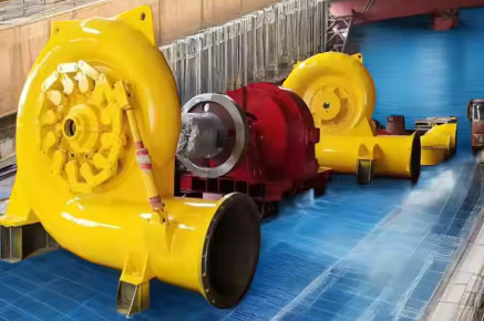500-1500r/min Capacità di velocità nominale 50HZ Turbina Francis orizzontale