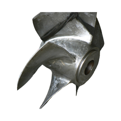 Turbina idroelettrica Kaplan verticale 4-12 Numero di guida della lancia in acciaio inossidabile Lame CNC Materiale e albero verticale