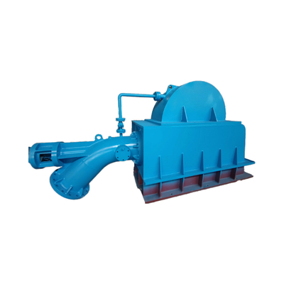 Tipo di turbina Turbina idroelettrica Pelton con materiale di scarico in acciaio inossidabile 0Cr13Ni4Mo e scarica di progettazione di 0,385 m3/s