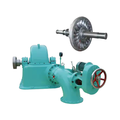Tipo di turbina Turbina idroelettrica Pelton con materiale di scarico in acciaio inossidabile 0Cr13Ni4Mo e scarica di progettazione di 0,385 m3/s