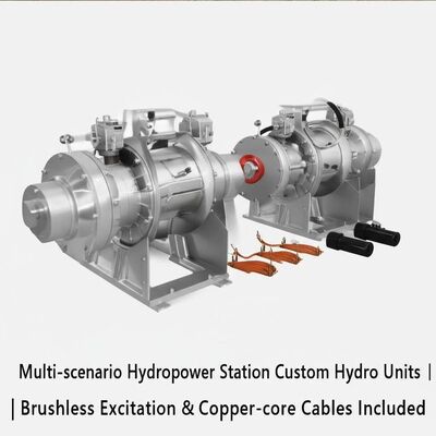 Customized Hydro Turbine Generator with Brushless Excitation and Copper-core Cables for Hydropower Stations