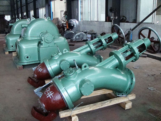 verticale di impulso 1650kw	Idro multi ugello della turbina 6000V 750RPM di Pelton