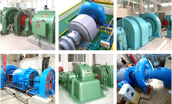griglia 375rpm-1000rpm di 1.5m3/S Francis Hydro Turbine Generator On