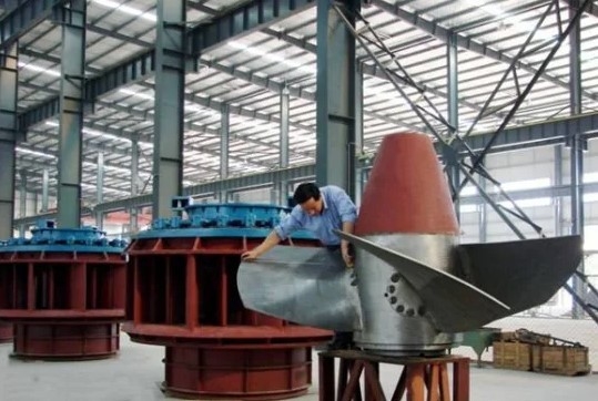 Micro testa assiale dell'acqua della turbina Kaplan 300kw 4.21m3/S 9m senza spazzola