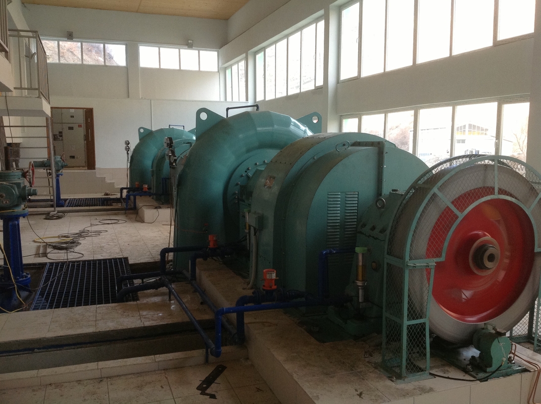 Turbina idroelettrica in acciaio inossidabile Francis 50HZ Frequenza per velocità nominale 500-1500r/min