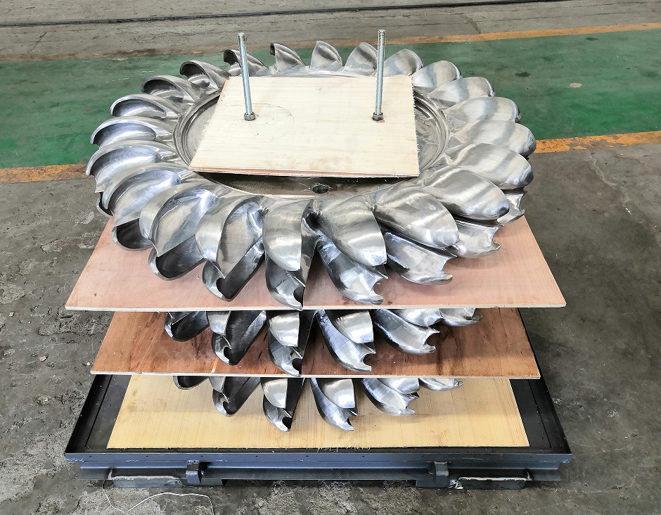 Q345-B Materiale Turbina idroturbina Pelton per il tipo di motore a getto singolo o a getto più