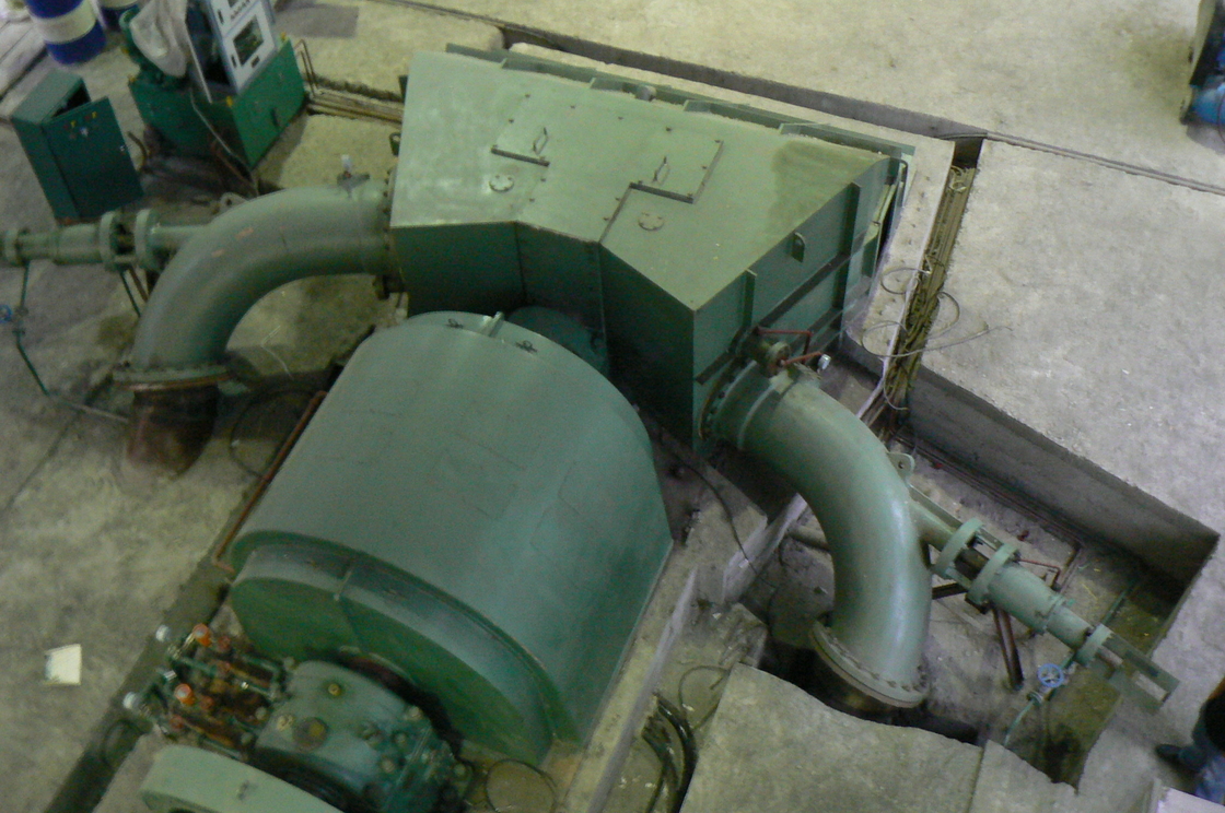 1000 giri al minuto 3000 giri al minuto Velocità di funzionamento Turbina a impulso Turgo per flusso d'acqua 0,85 M3/s