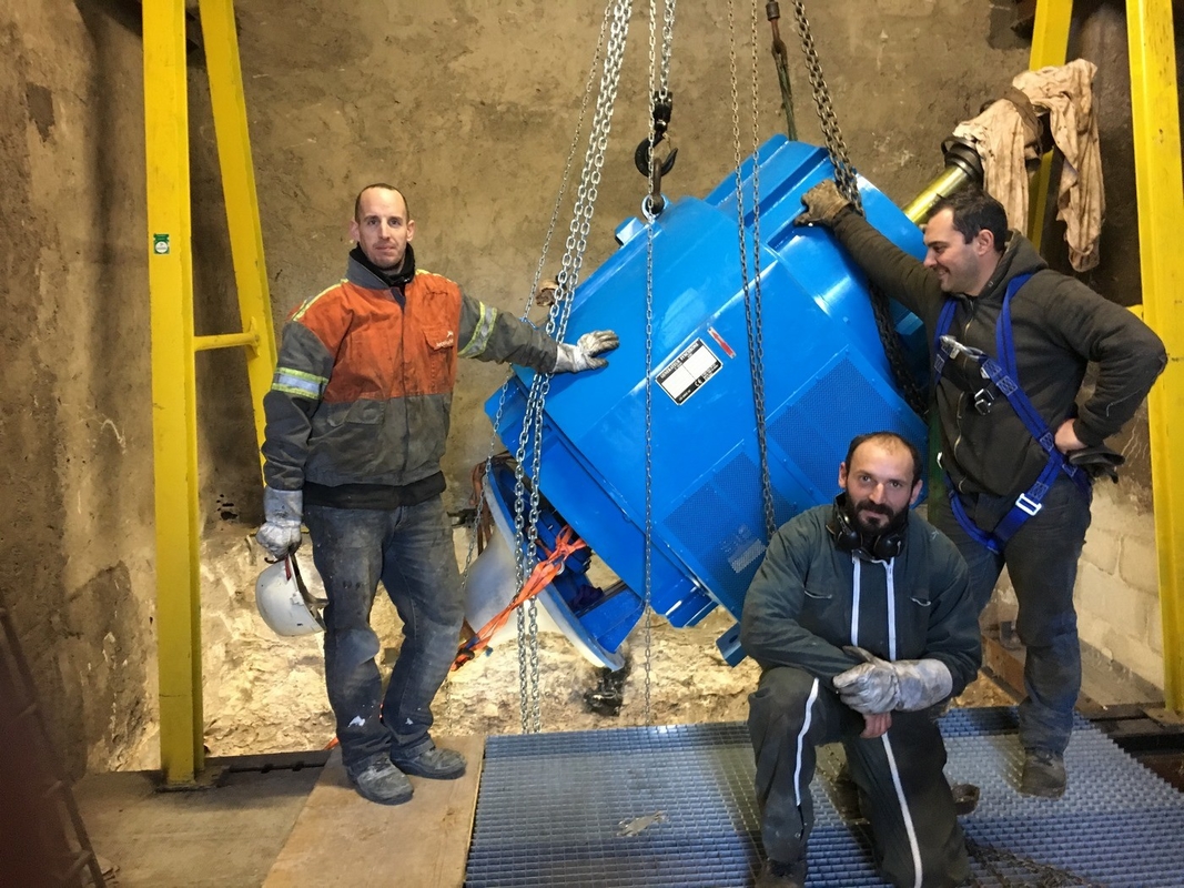 Materiale per corridore in acciaio inossidabile Sistema idroelettrico per impianti verticali e testa d'acqua di 30 M
