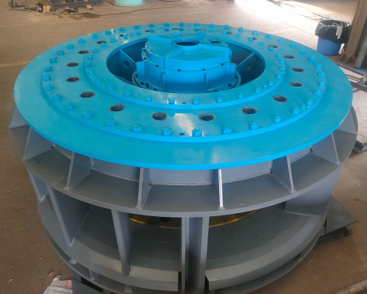 Turbina idroelettrica verticale Kaplan in acciaio inossidabile con generatore sincrono per i progetti idroelettrici principali