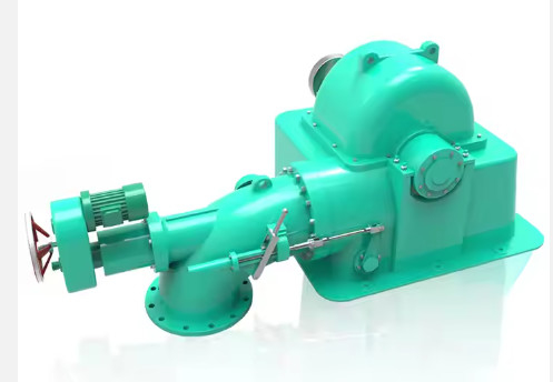 Turgo Turbina idroimpulsiva per 90 m di testa d'acqua e prestazioni di fusione in acciaio