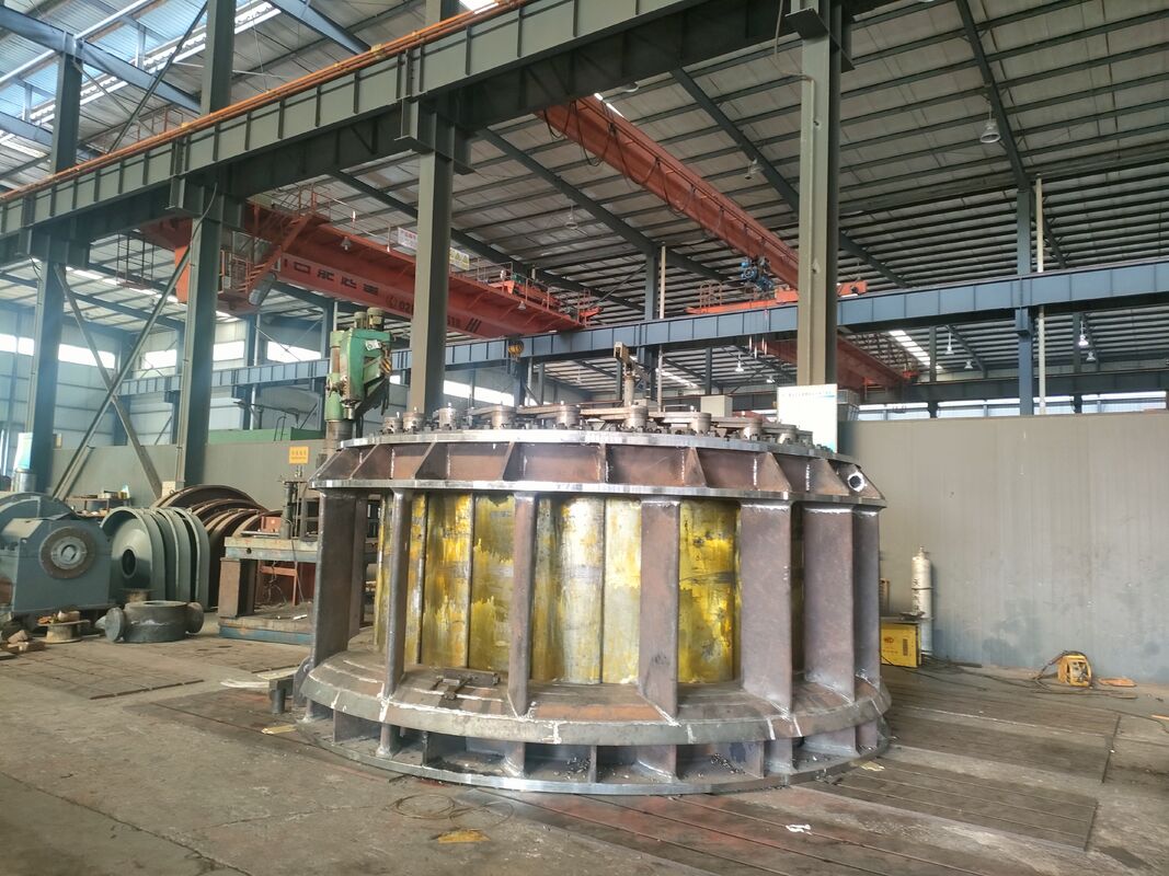 Turbina idraulica Kaplan con palette direttrici regolabili, alloggiamento in acciaio al carbonio e ingresso acqua verticale per progetti idroelettrici