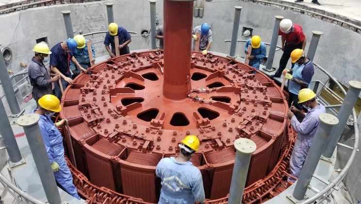 Generatore a turbina idrica Kaplan da 9000 kW