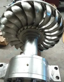 Turbina ad impulso idroelettrico Turgo con impatto ambientale minimo e velocità di funzionamento 1000 Rpm 3000 Rpm