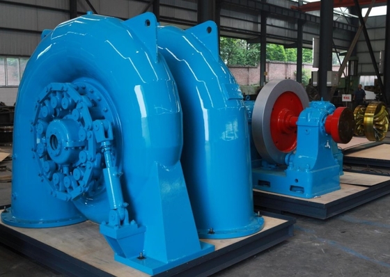 testa senza spazzola dell'acqua di 400V Francis Horizontal Hydro Turbine 57m